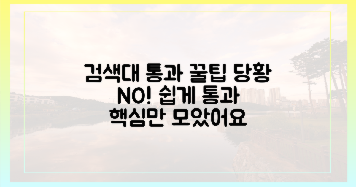 검색대 통과 시 당황하지 않는 추가 꿀팁