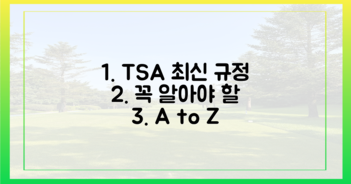 최신 TSA 규정, 어디까지 알아야 할까?