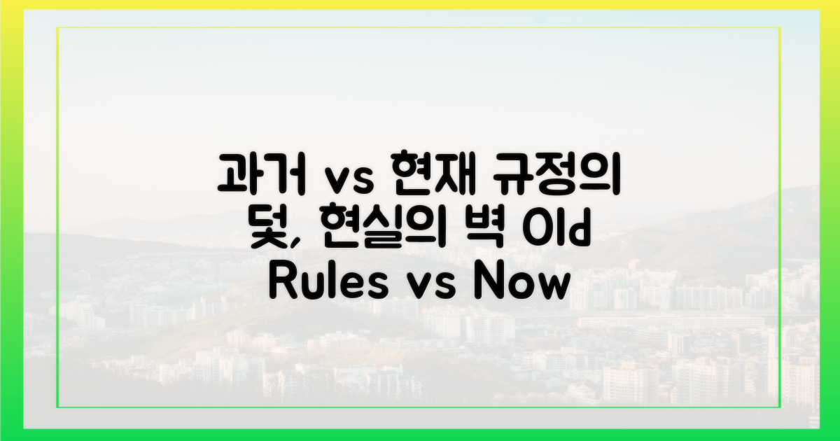 과거 규정 vs 현재 현실