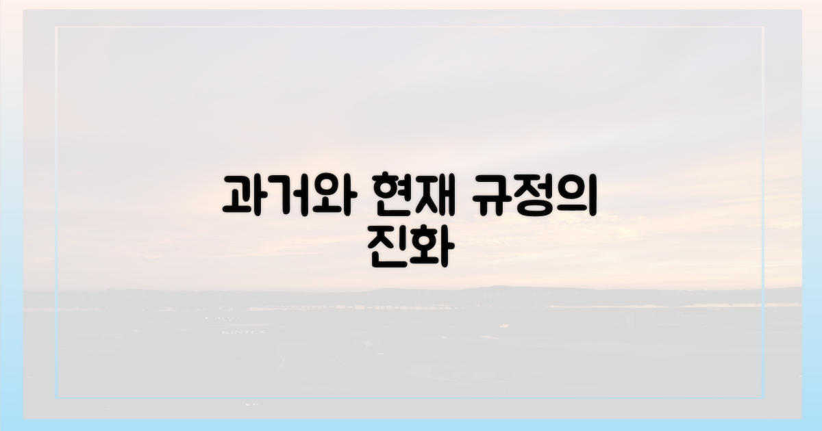 과거 사례와 현재 규정