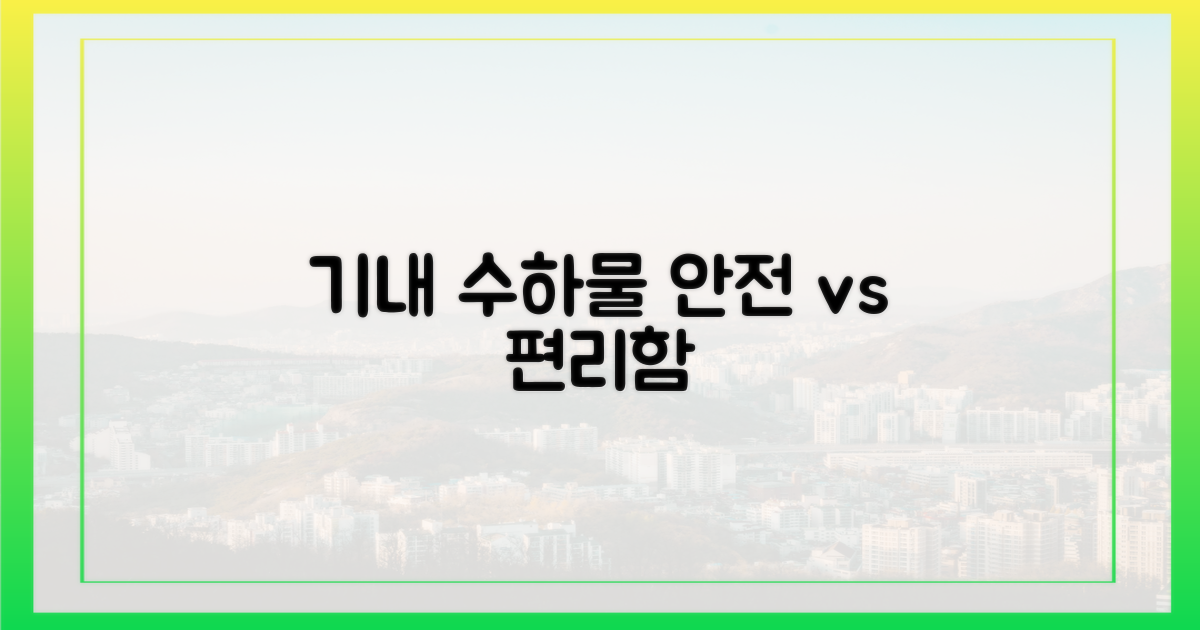 기내 보관, 안전 vs 편리