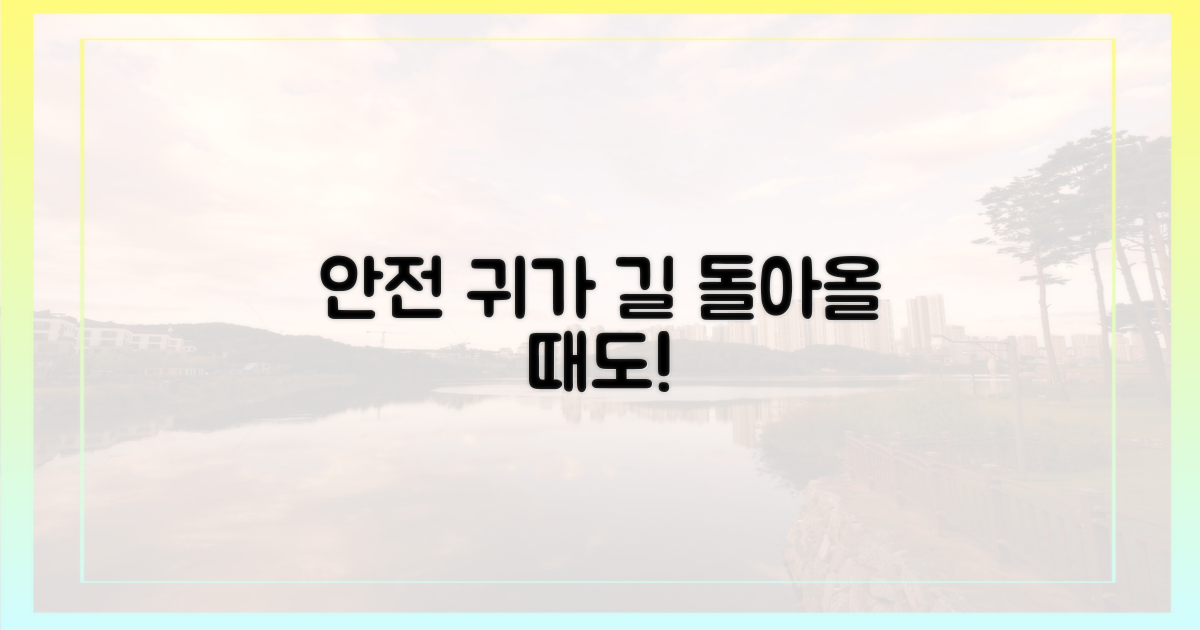 돌아올 때도 안전하게