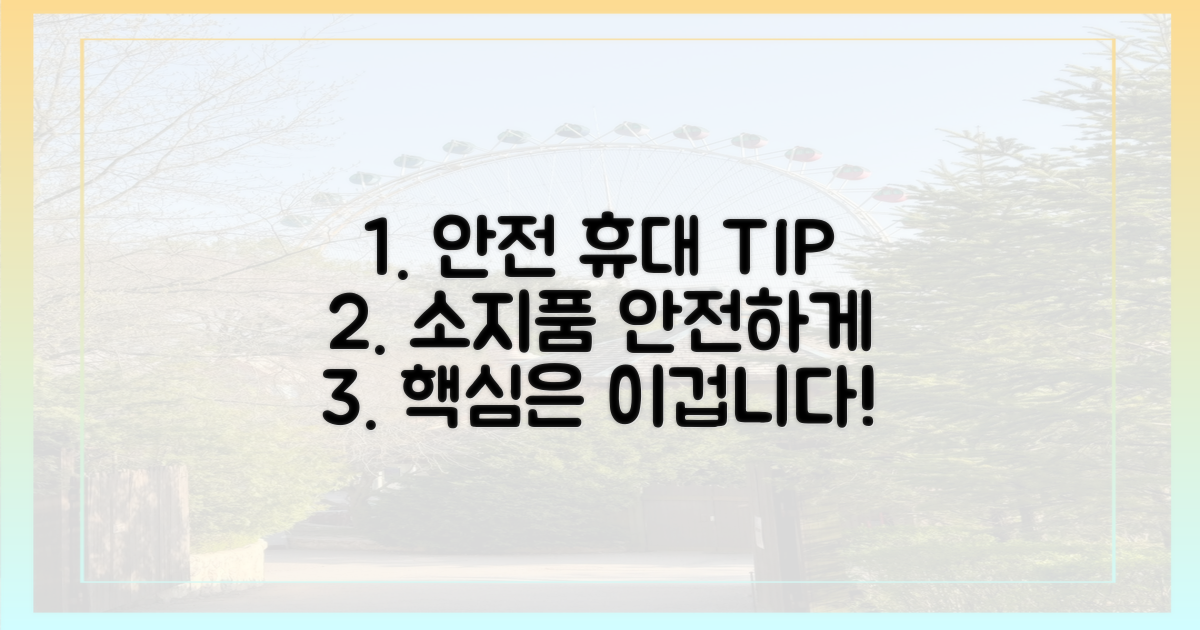 안전하게 휴대하는 법