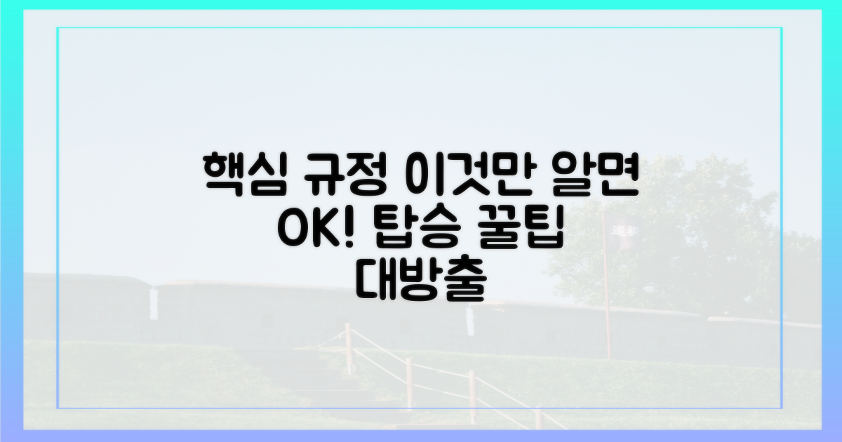 비행기 탑승 규정 핵심
