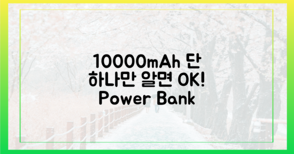 10000mAh, 이것만 알면 OK!