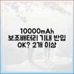 10000mAh 보조배터리, 2개 이상 기내 반입 가능할까? 정답 공개