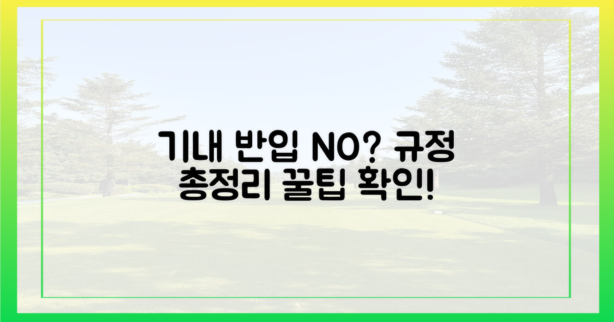 기내 반입, 규정은 어떻게 될까?