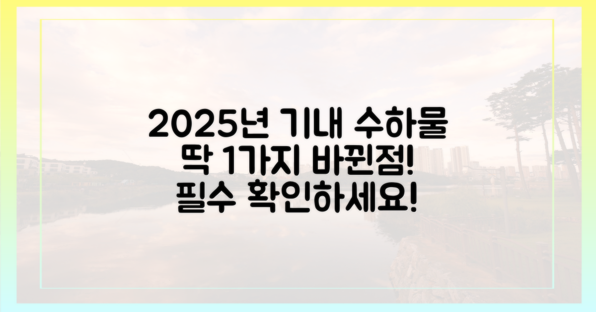 2025년 기내 반입: 1가지 변경 사항 집중 분석