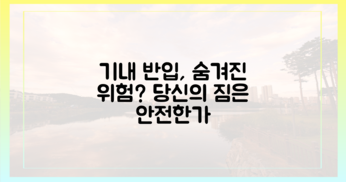 기내 반입, 어떤 위험이?