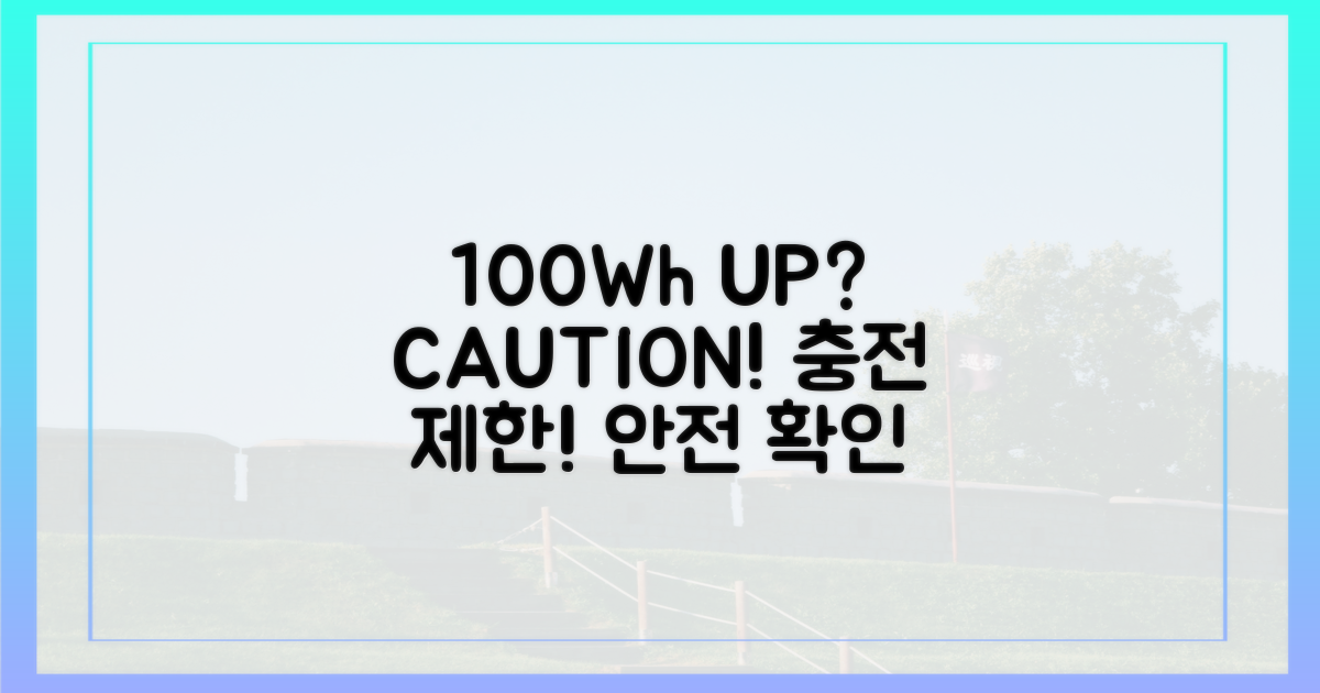 100Wh 초과 시 주의