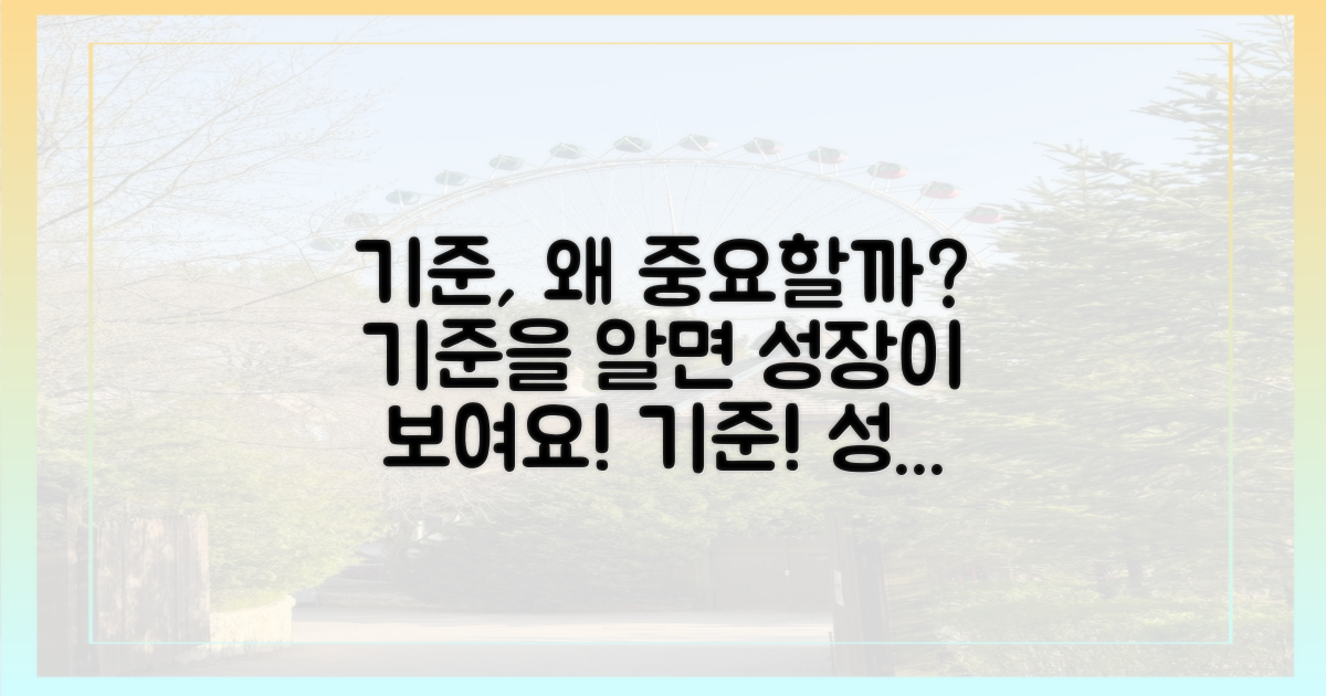 기준, 왜 중요할까?
