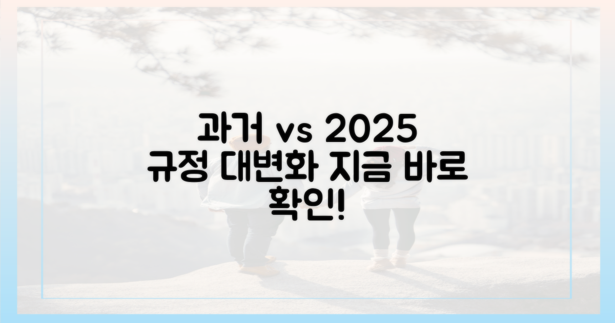 과거 규정 vs 2025년 변화