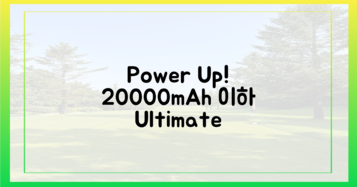 20,000mAh 이하 규격