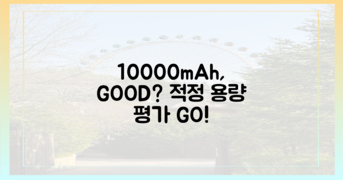 10000mAh, 적정 용량인가?