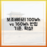 100Wh? 160Wh? 알쏭달쏭한 보조배터리 반입 기준, 확실하게 알려드립니다