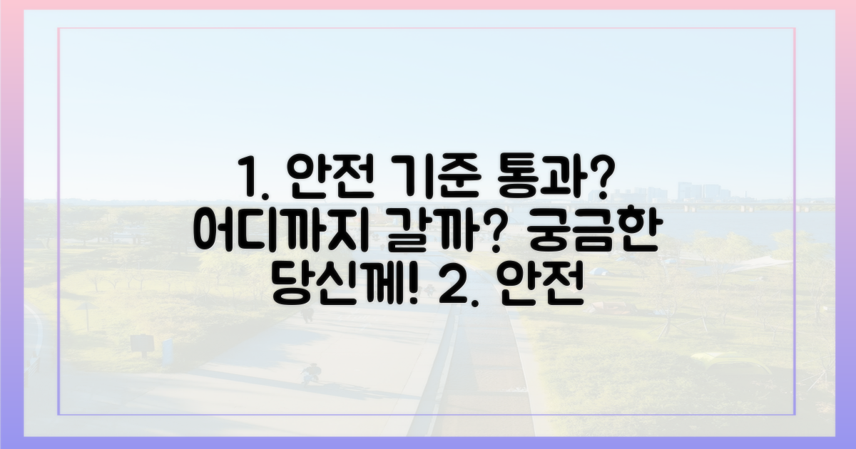 안전 기준, 어디까지 통과될까?