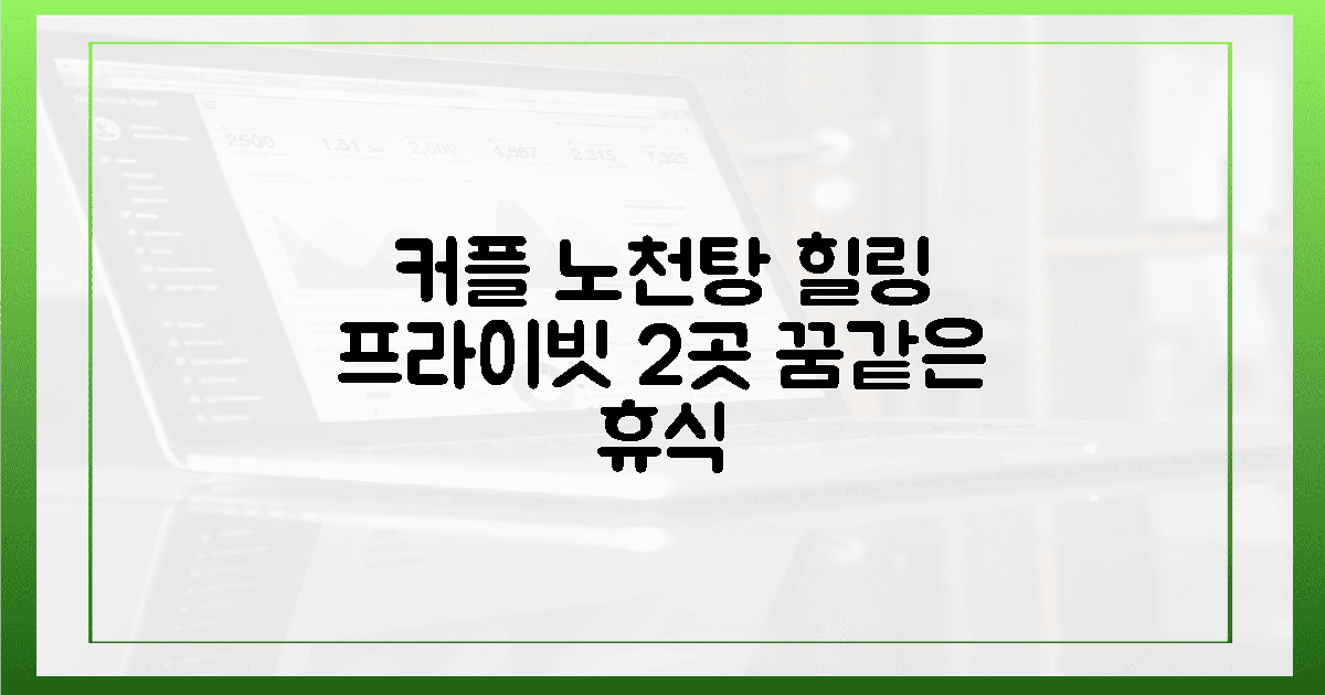 2곳 커플, 프라이빗 노천탕 힐링 만끽