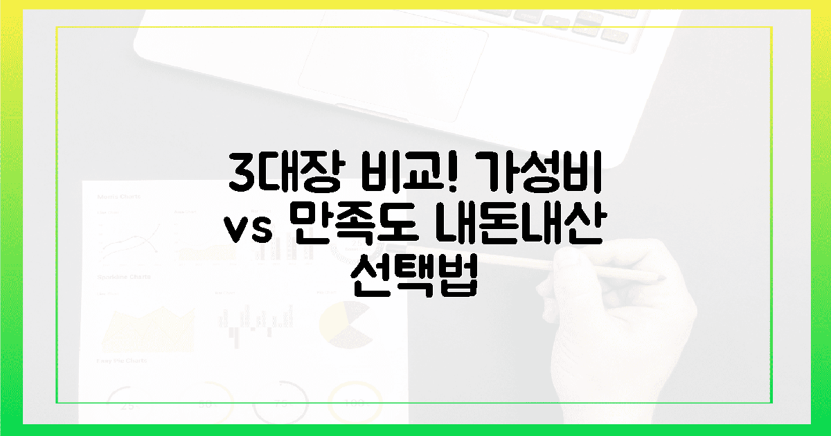 3대장 비교! 가격 vs 만족도, 똑똑한 선택법