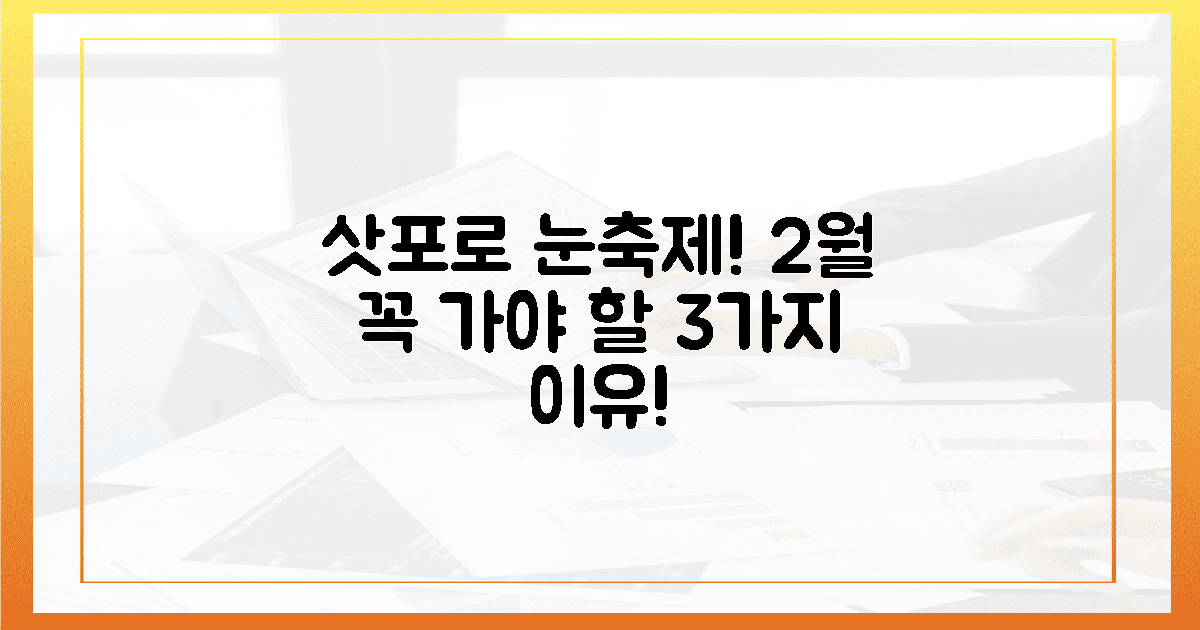 삿포로 눈축제, 2월에 꼭 가야 하는 이유 3가지?