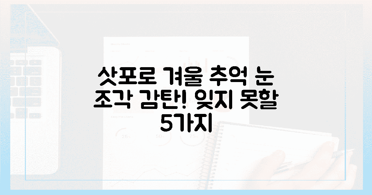 눈 조각 보며 감탄! 잊지 못할 삿포로 겨울 추억 5가지