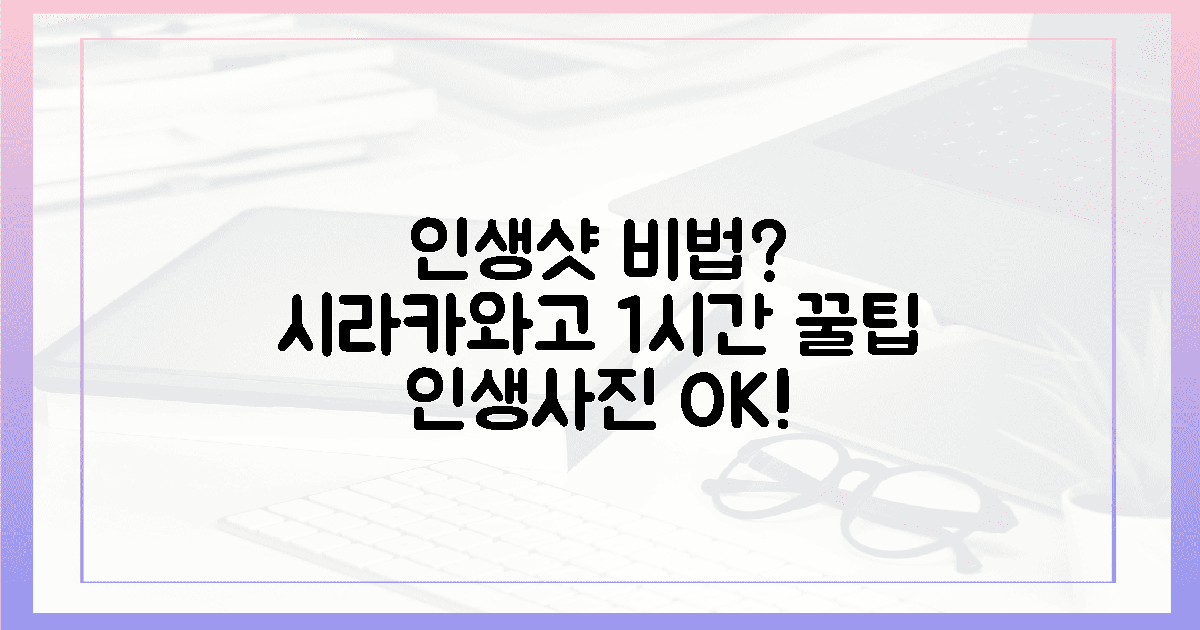 시라카와고, 1시간 만에 인생 사진 득템 비법?