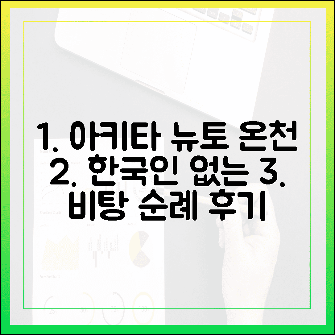 한국인 없는 조용한 일본 소도시, 아키타 뉴토 온천 비탕 순례 리얼 후기 3편