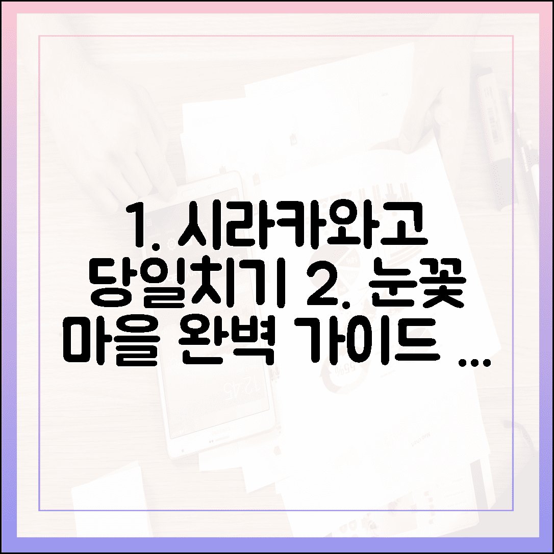 하얀 눈 세상 속으로, 뚜벅이 여행자도 쉽게 가는 시라카와고 당일치기 완벽 가이드 3단계