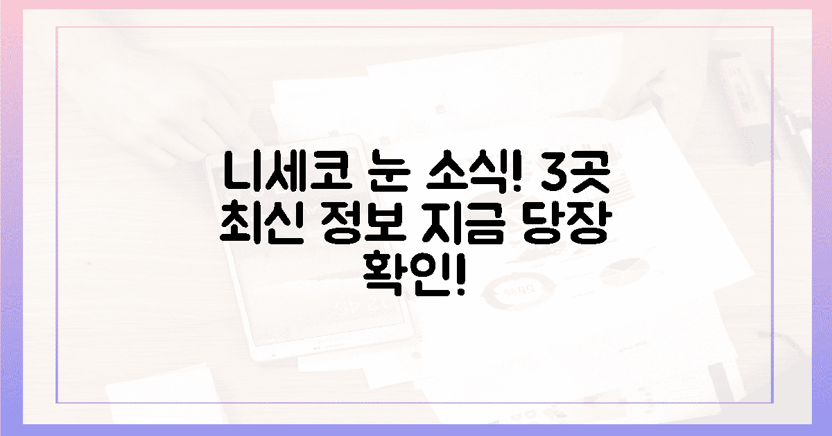 니세코 3곳, 최신 눈 상태는 어떨까?
