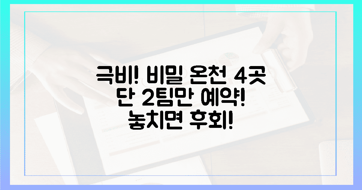 단 2팀만 예약 가능한 비밀 온천 4곳