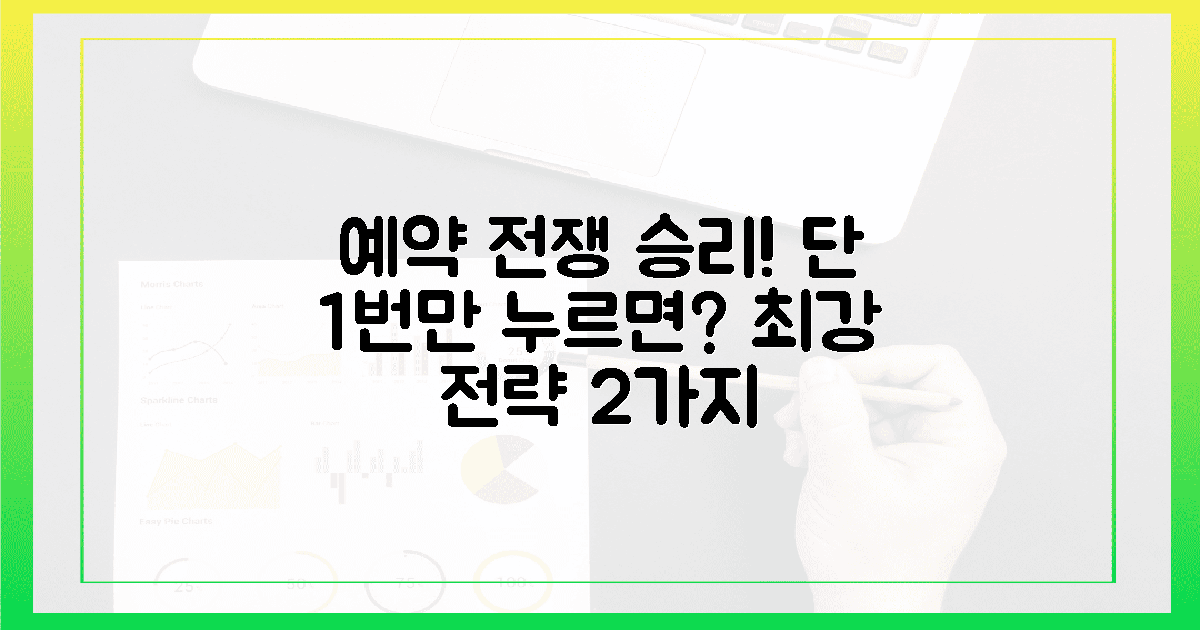 1번만 누르면? 예약 전쟁 승리 전략 2가지