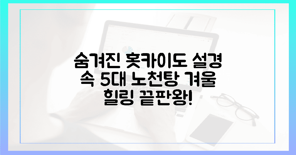 숨겨진 홋카이도, 설경과 함께하는 5대 노천탕