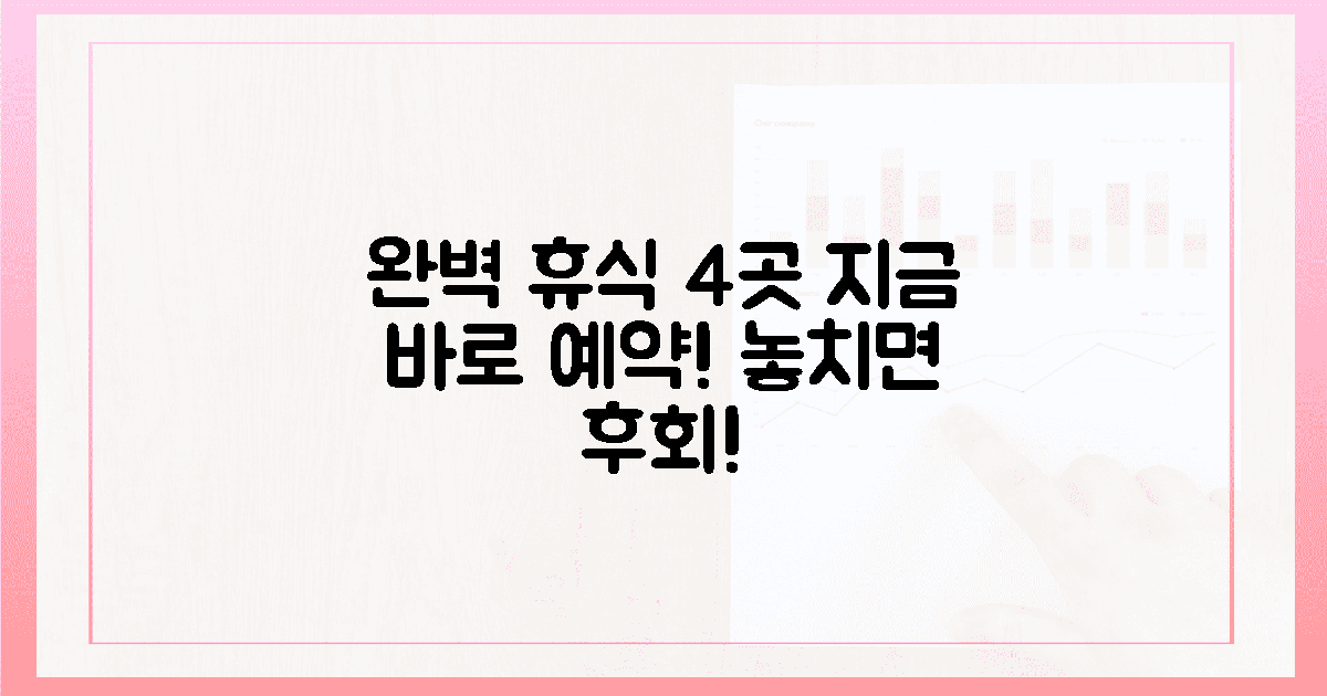 4곳: 완벽한 휴식 보장