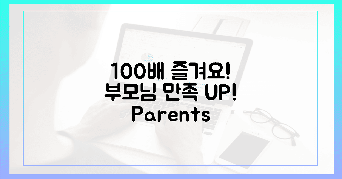 100배 즐기는 꿀팁! 부모님 만족도 UP