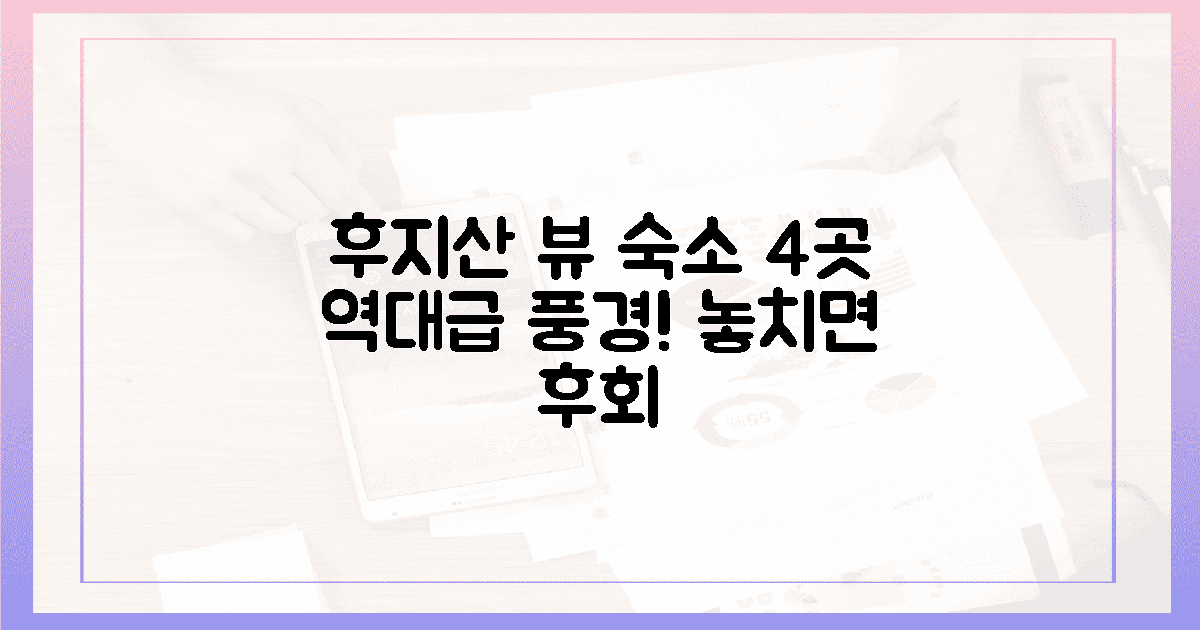 후지산 뷰, 4곳 숙소 엄선