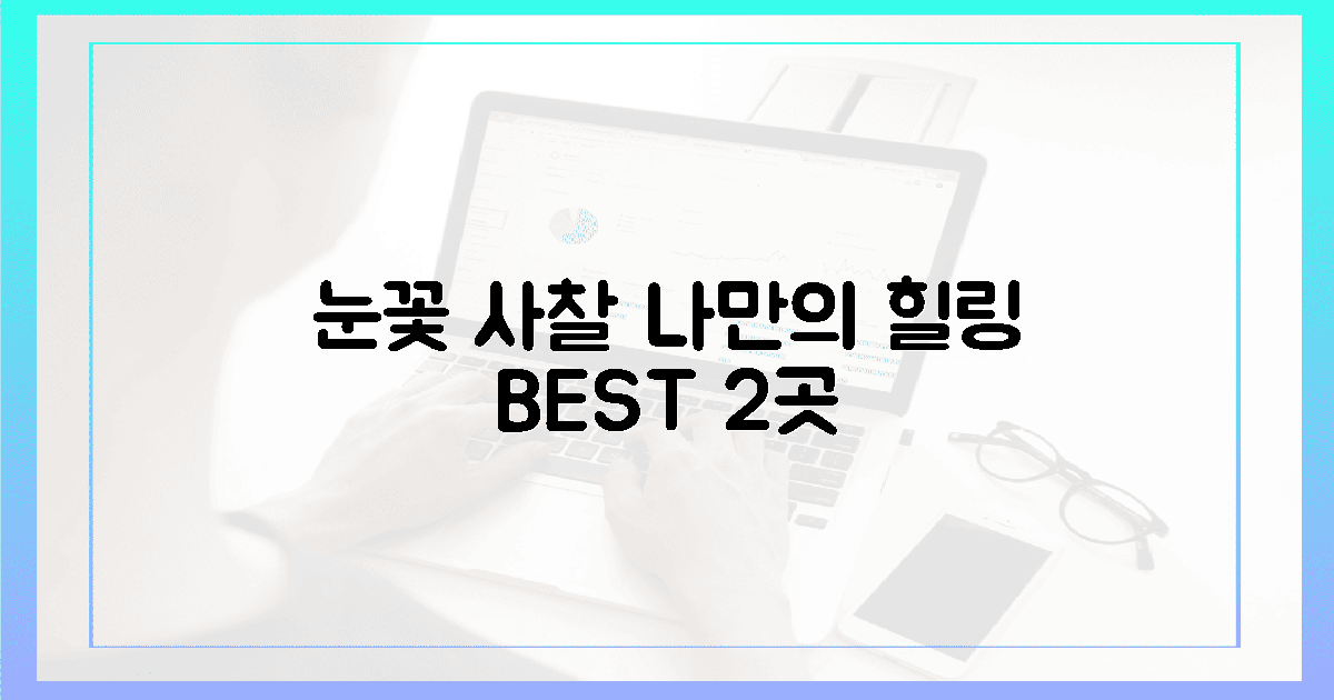 설경 품은 사찰: 나만의 힐링 스폿 2곳