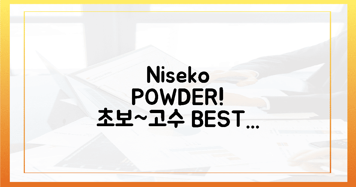 초보도 전문가도! Niseko 파우더 정복 꿀팁 5