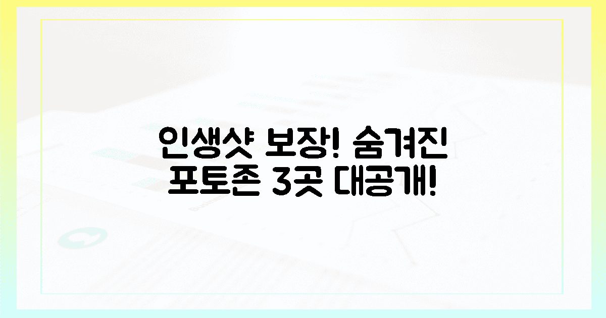 인생샷 100% 보장! 숨겨진 포토존 3곳 대공개