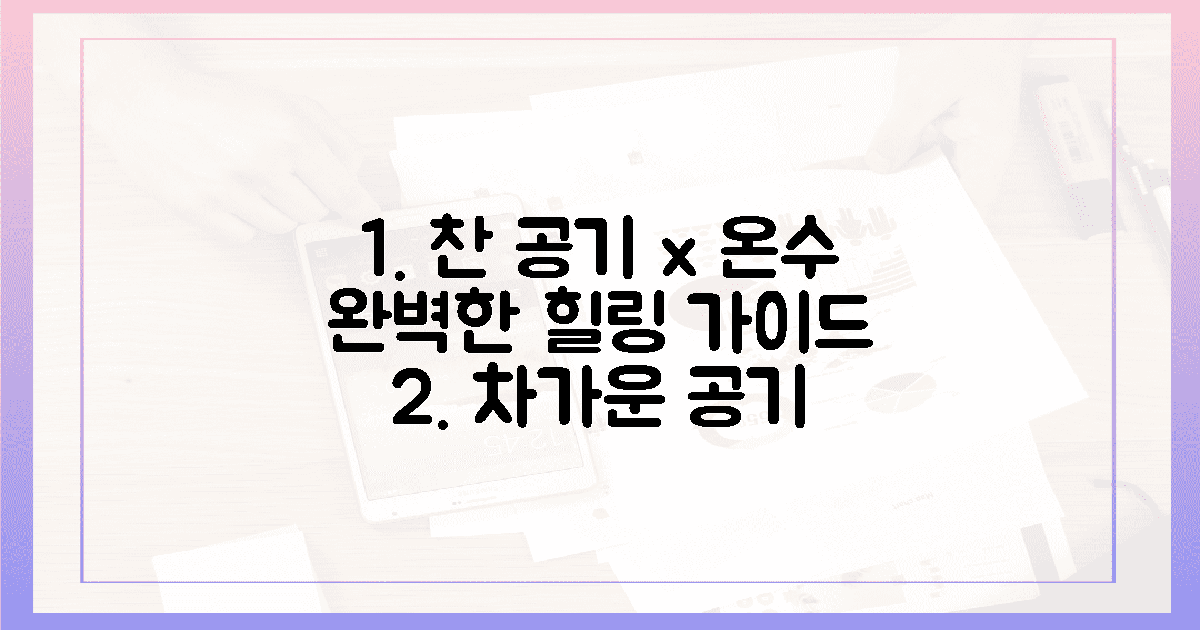 찬 공기와 뜨거운 물, 힐링 가이드