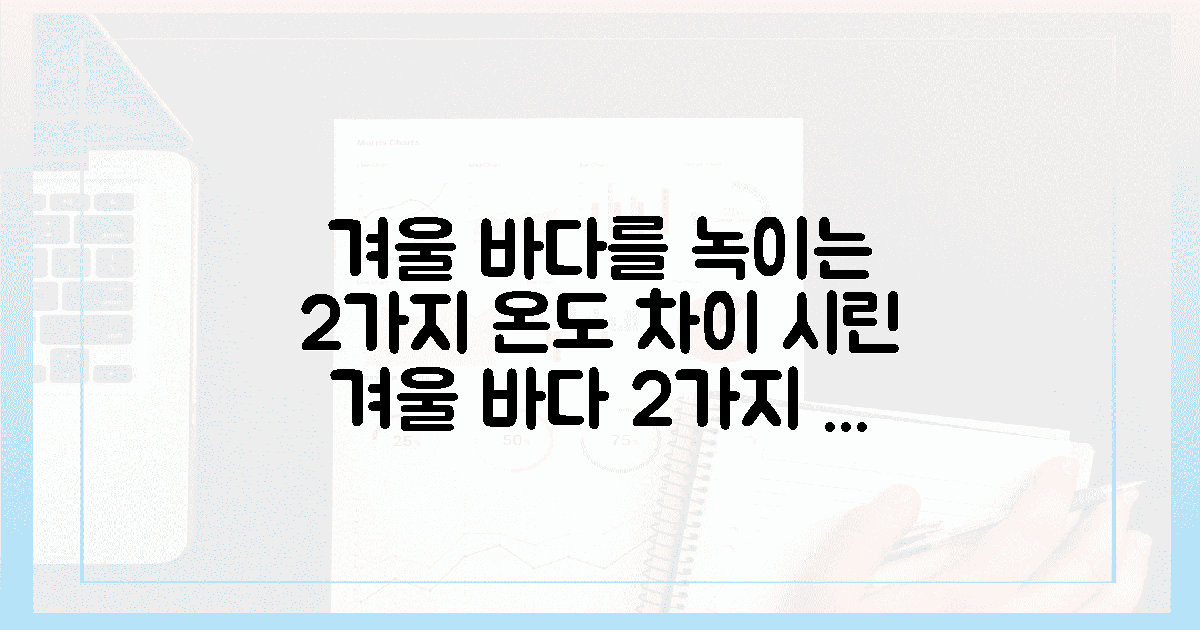 시린 겨울 바다를 녹일 2가지 온도 차