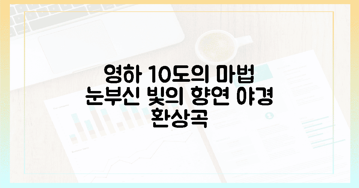 영하 10도의 마법, 야간 조명이 빚은 환상곡