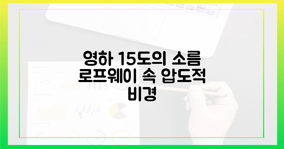 영하 15도의 소름, 로프웨이 속 비경