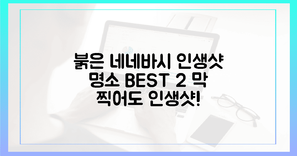 붉은 네네바시 위에서 남기는 인생샷 명소 2곳
