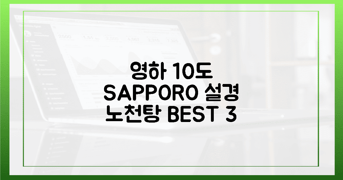 영하 10도에도 마음까지 녹아내리는, 삿포로 설경 노천탕 BEST 3 (10년 차 에...