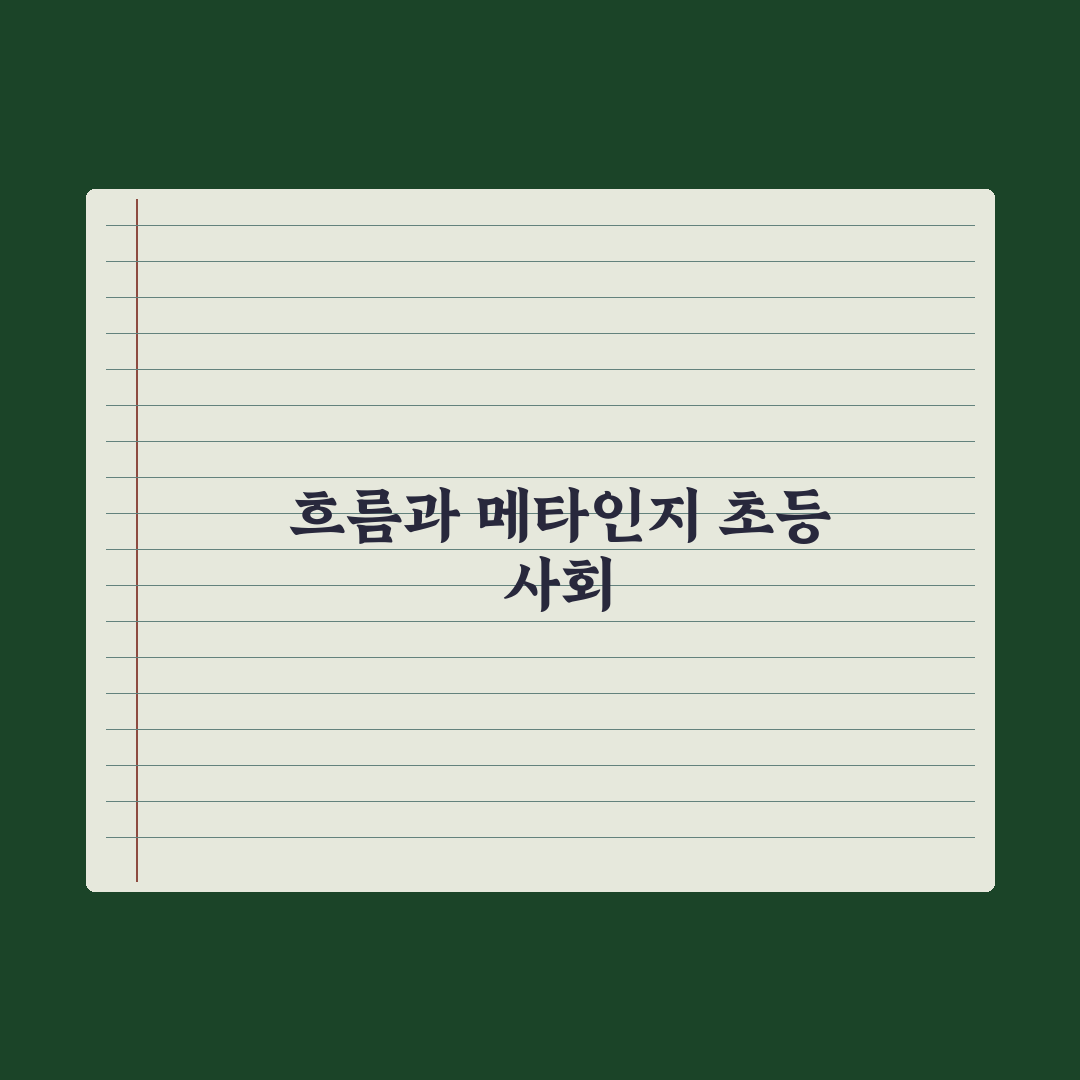 초등 사회 학습법 - 흐름 잡는 5단계 심층분석, 학습 격차를 줄이는 실전가이드