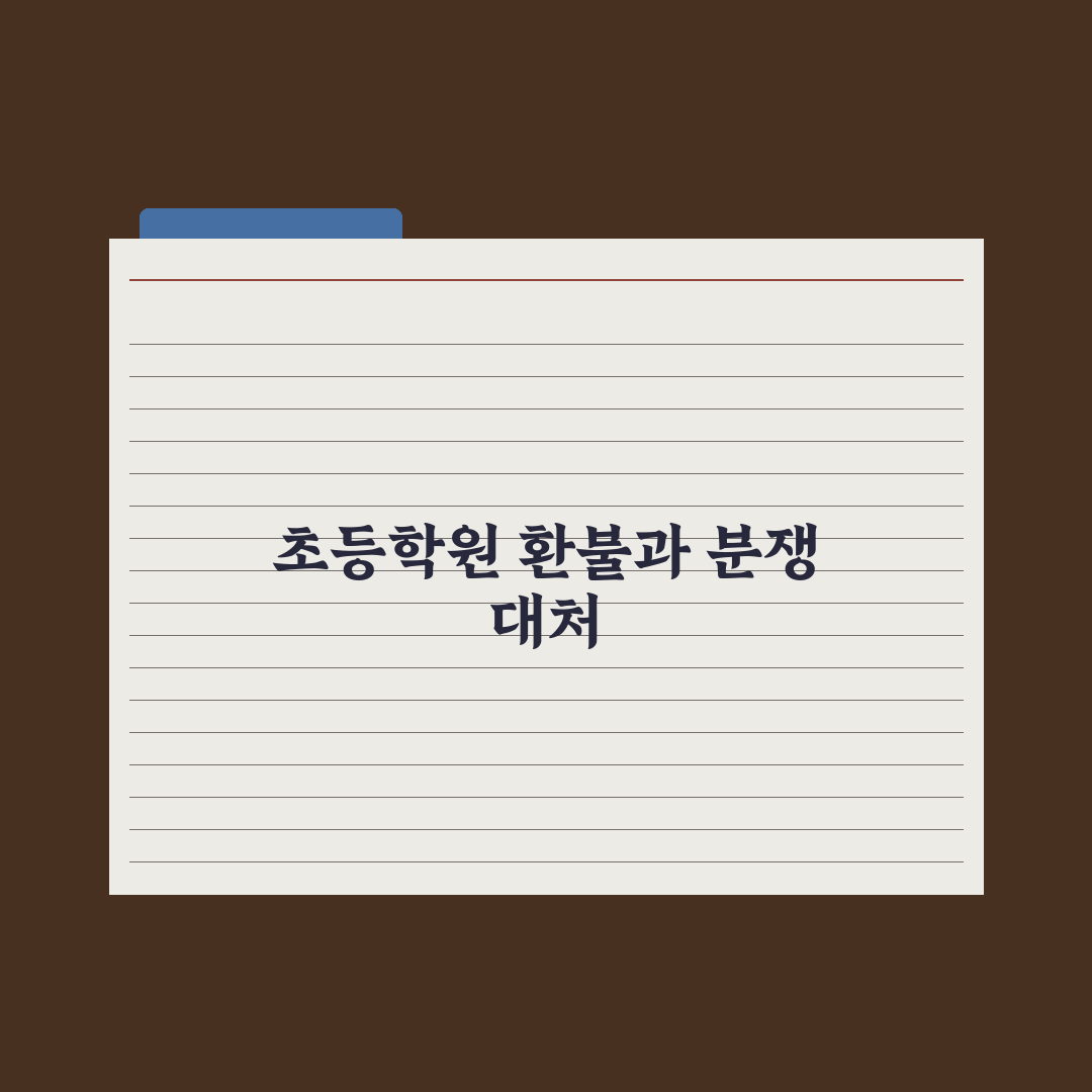 초등 학원 환불 규정과 분쟁 대처법 완벽가이드: 전문가가 분석한 5단계