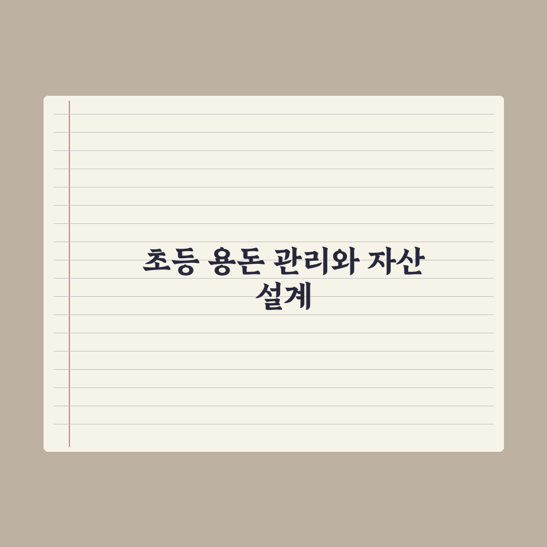 초등 자녀 경제 교육 - 용돈 관리부터 핵심정리, 전문가의 5단계 원칙