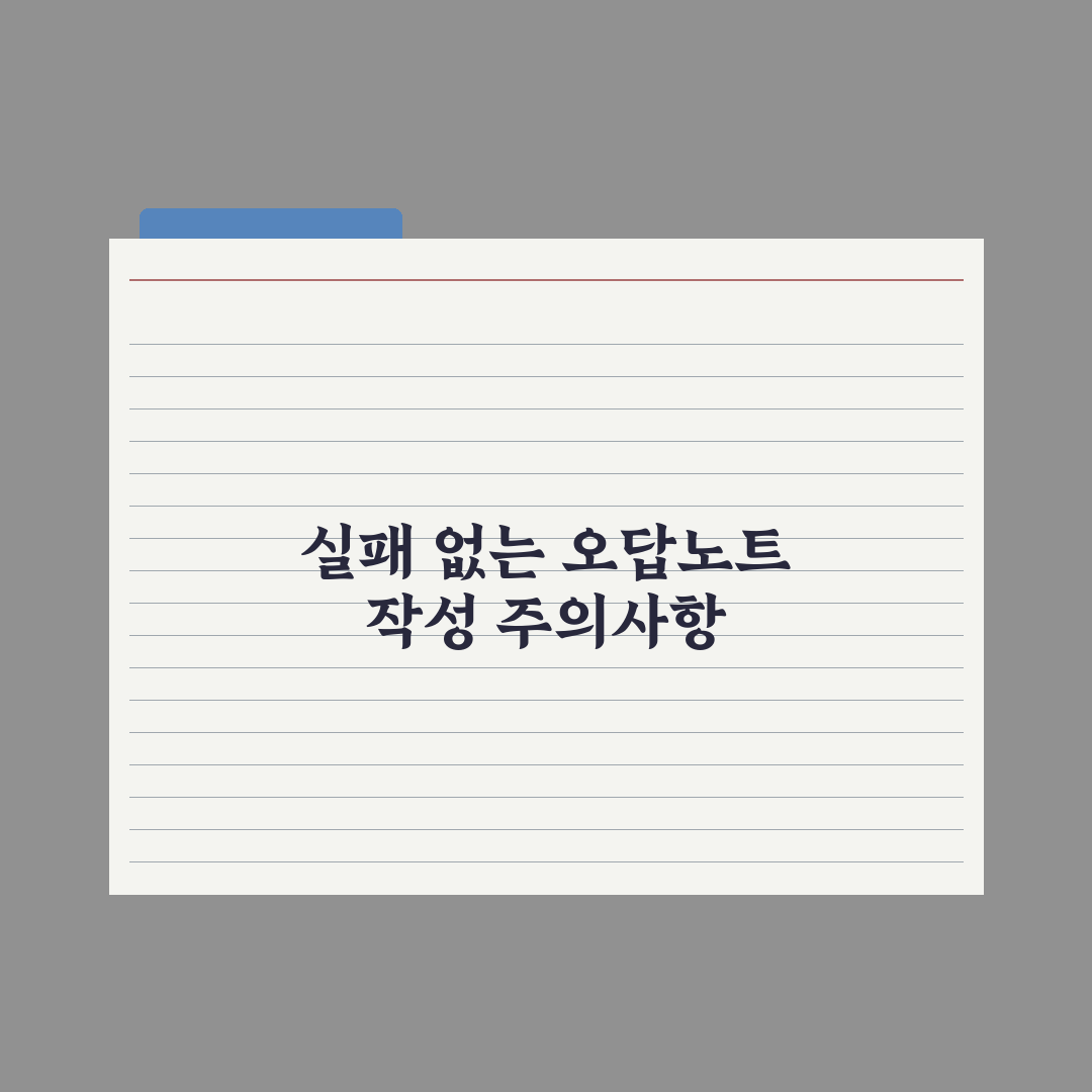 초등 수학 오답노트 만드는 법 심층분석, 성적을 바꾸는 5단계 실전가이드