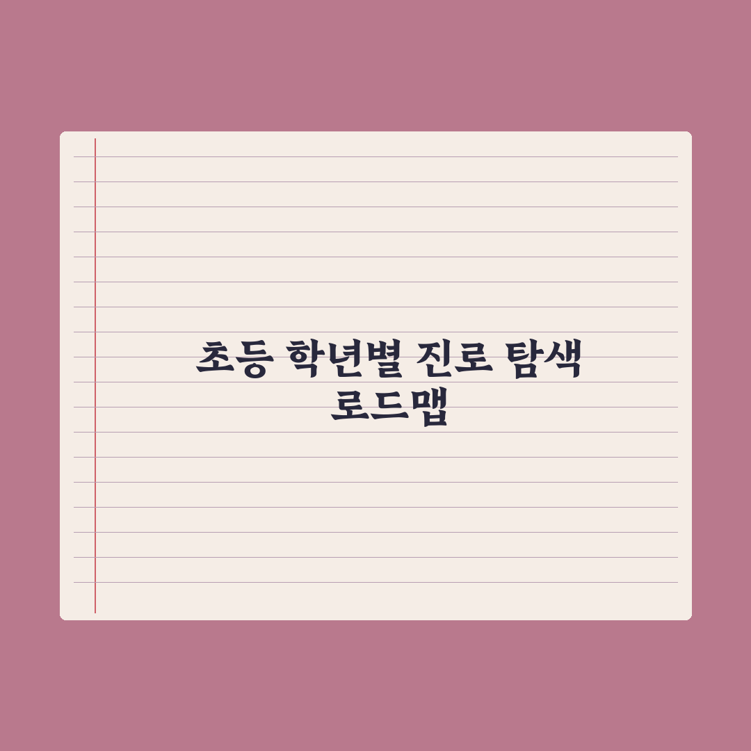 초등 진로 탐색 - 학년별 활동 가이드 총정리, 전문가가 분석한 6개년 로드맵