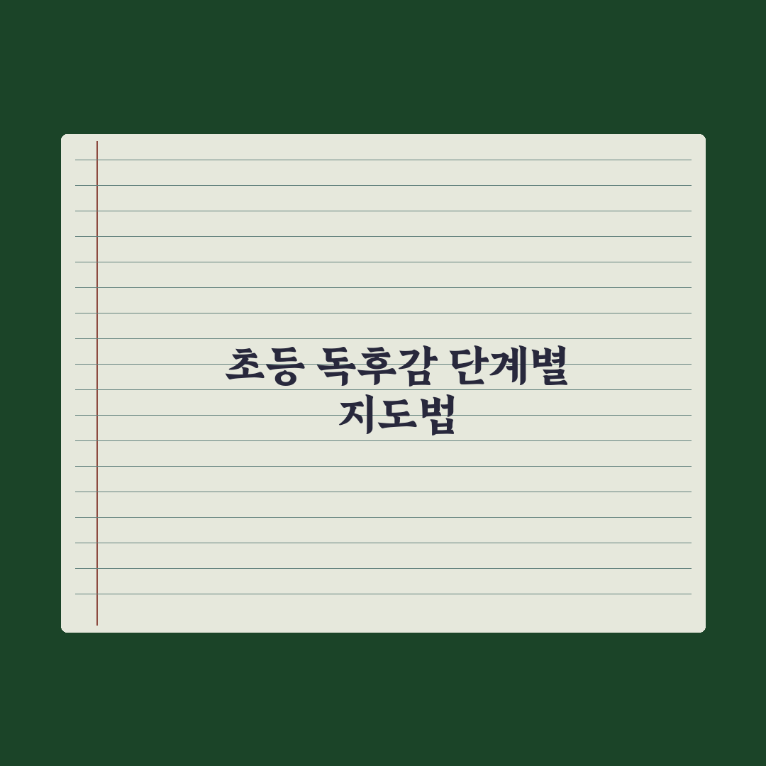 초등 독후감 쓰는 법 - 단계별 지도 완벽가이드: 전문가의 5단계 원칙