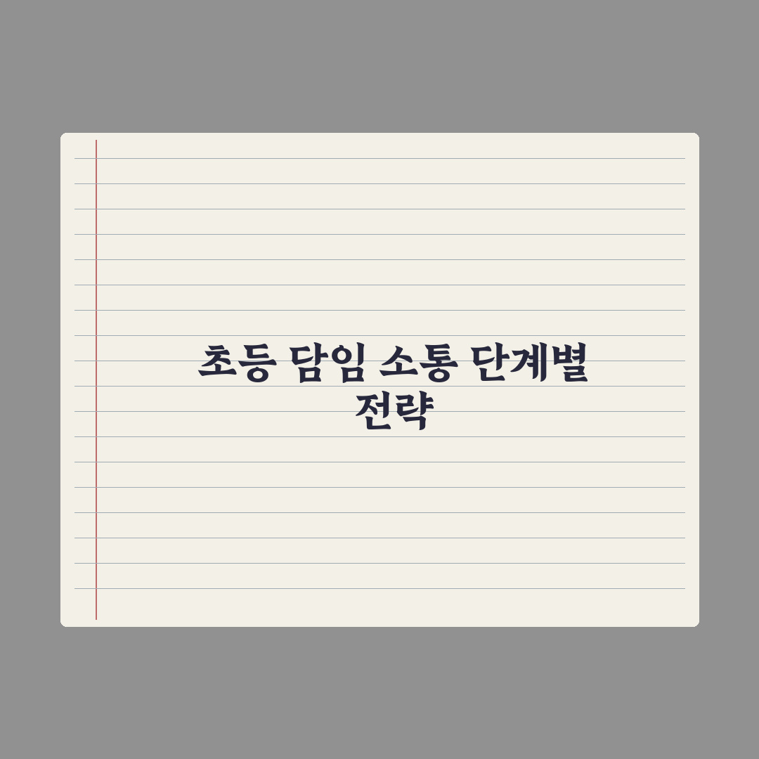 초등 담임 선생님과 소통하는 법 심층분석, 놓치기 쉬운 7가지 핵심 전략